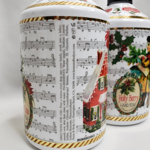 Home & Body Hand Soap Candy Cane Set of 2 Candy Cane Holy Berry - Picture 2 of 4